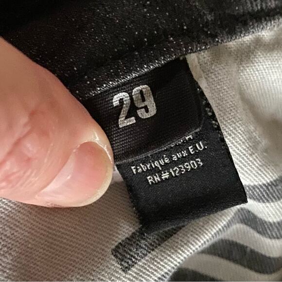 William Rast Savoy Skinny Distressed Black Jeans sz 29 NWOT - Picture 4 of 16